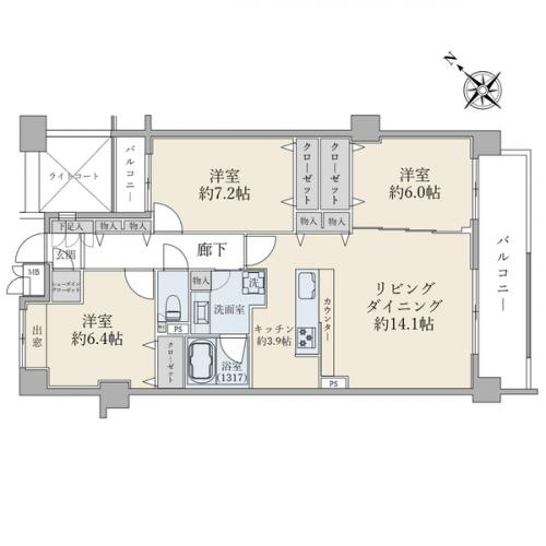 【間取図】