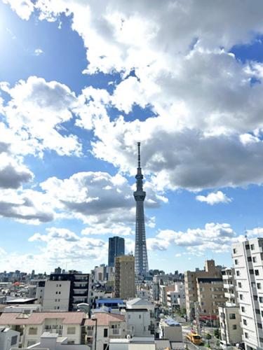 洋室側ルーフバルコニーからの眺望　スカイツリーが目の前に望めます