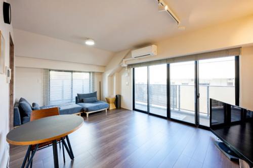 LDKは2面バルコニーに面しており、陽当たり、通風良好です。