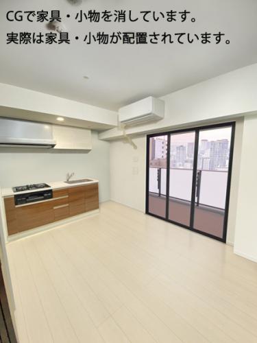 約9.4帖のLDKはバルコニーに面しております。