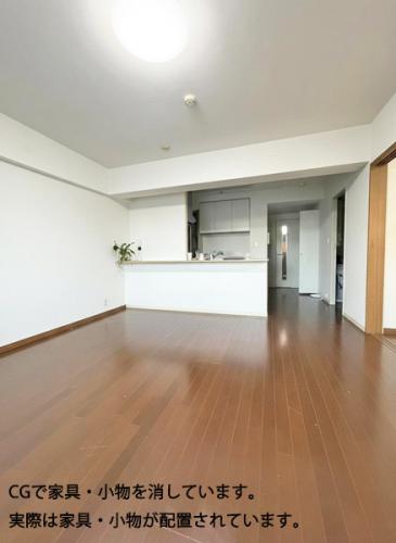 CGで家具・小物を消しています。実際は家具・小物が配置されています。