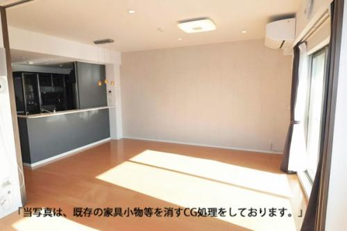 当写真は、既存の家具・小物等を消すＣＧ処理をしております。