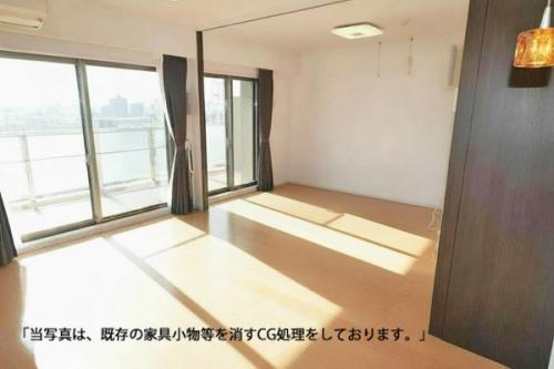 当写真は、既存の家具・小物等を消すＣＧ処理をしております。