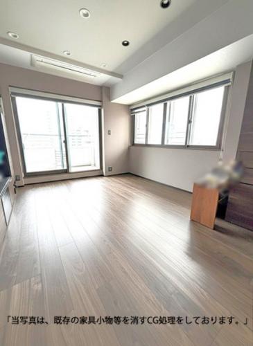 ＬＤ部分に床暖房あり　※当写真は、既存の家具小物等を消すＣＧ処理をしております。