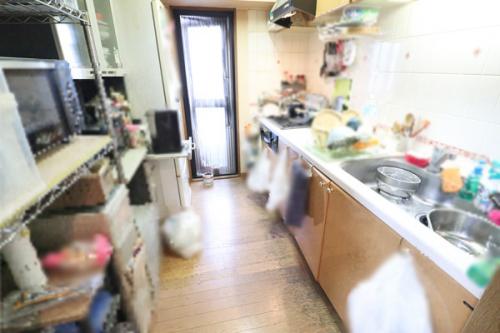 キッチンからバルコニーへ出入り可能。換気に便利で、お部屋に匂いがこもりません。