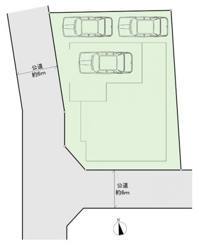 角地につき通風良好。スーパー、コンビニが徒歩５分圏内にありお買い物が便利です。
