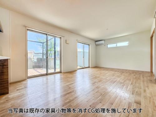 LDK約18.9帖　※当写真は既存の家具小物等を消すCG処理を施しております。