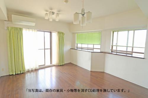 ※当写真は既存の家具小物等を消すCG処理を施しております。