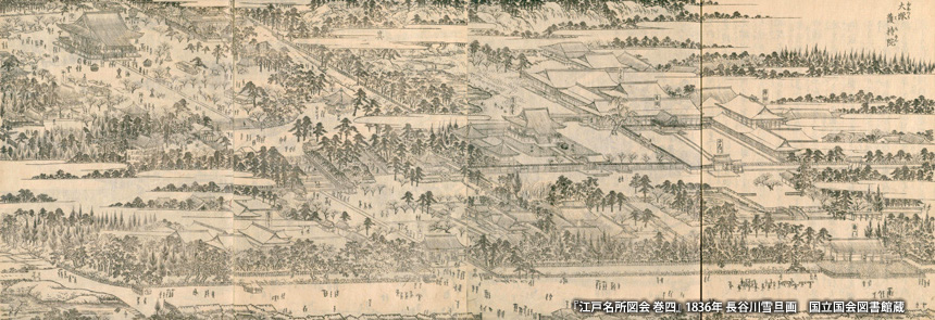 『江戸名所図会』に描かれた「護国寺」と「護持院」