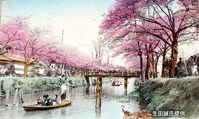明治後期の「西江戸川橋」付近