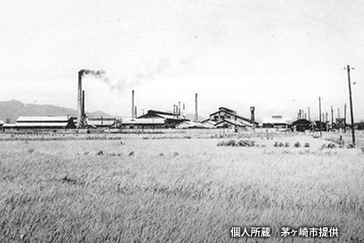 1947（昭和22）年の「北茅ヶ崎駅」周辺の工場