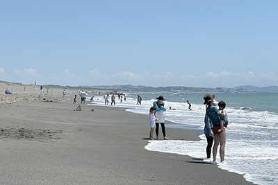 現在の浜須賀の海岸