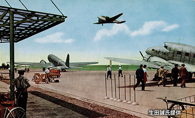 「福岡第一飛行場」 1936（昭和11）年、雁ノ巣に開場 当時は日本最大規模の国際空港