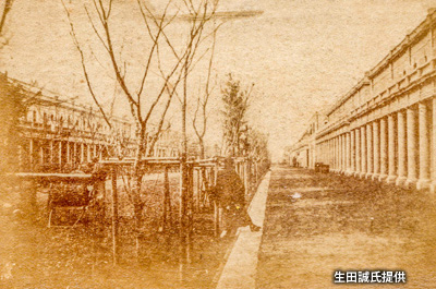 1873（明治6）年撮影の煉瓦街