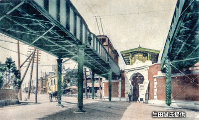 明治後期の「有楽町駅」付近の高架下