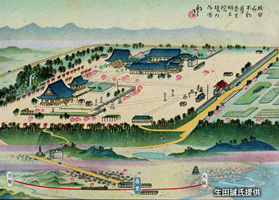 1934（昭和9）年創建の「成田山大阪別院明王院」