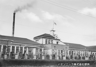 1933（昭和8）年、門真に移転した「松下電器」本店