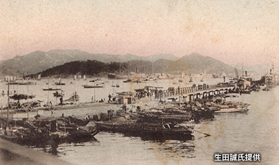 1889（明治22）年「宇品港」が開港、「日清戦争」では輸送拠点に