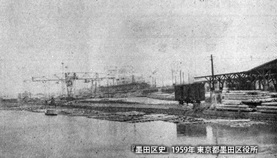 昭和30年代の「錦糸町駅」の貨物ヤード