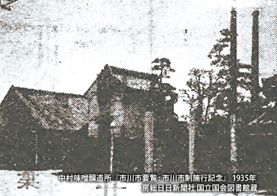 1935（昭和10）年の「中村味噌醸造所」