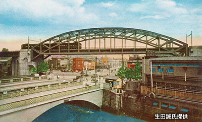 昭和戦前期の「松住町架道橋」