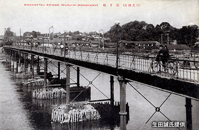 秀吉の「豊後橋」を再建し、「観月橋」が誕生