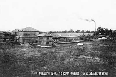 1912（大正元）年頃の「埼玉県立川越染織学校」