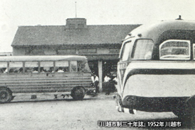 1952（昭和27）年頃の「川越駅」東口