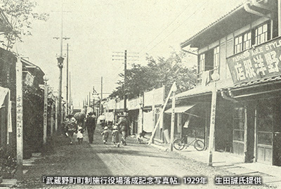 1929（昭和4）年の「吉祥寺駅前通り」