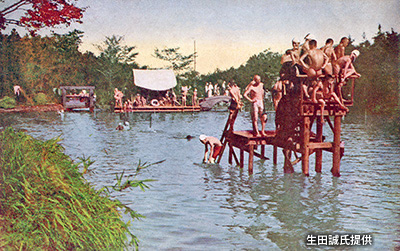 大正後期～昭和初期の水泳場と「神田上水水門口」