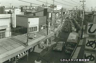 1966（昭和41）年の「平和通り商店街」