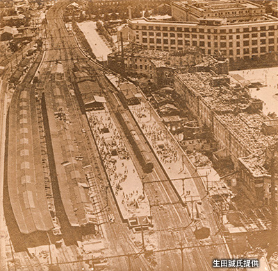 空襲で被災した「東京駅」