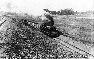 「多摩川改修工事」で砂利運搬を担った蒸気機関車