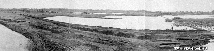 1953（昭和28）年撮影の「東横池」