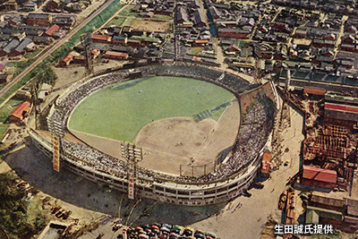 かつての中日ドラゴンズ本拠地 後に「ナゴヤ球場」に改称