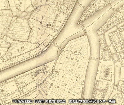 1888（明治21）年作成の地図に描かれた「川口居留地」