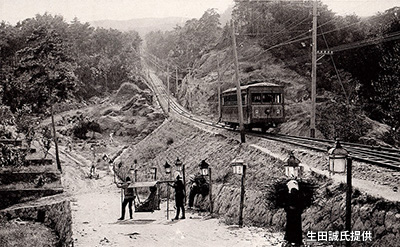 日本最初の営業用ケーブルカー「生駒鋼索鉄道」