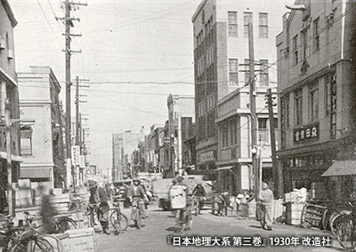 昭和初期の横山町の問屋街