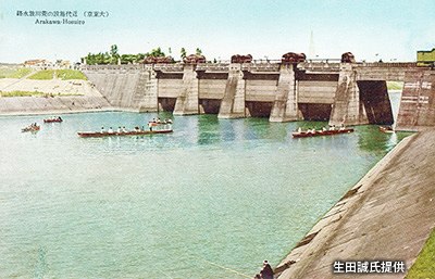 昭和初期の「岩淵水門」