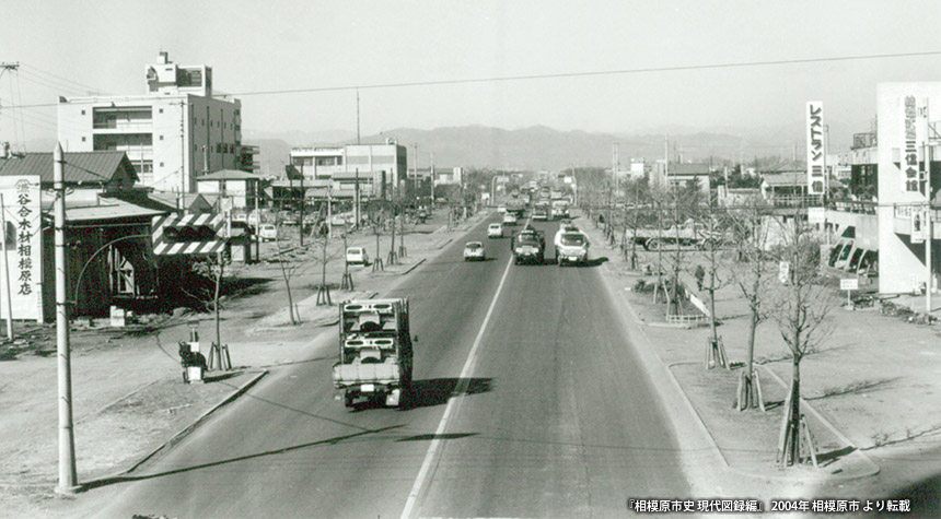 戦時体制下の区画整理による幹線街路は「国道16号」に