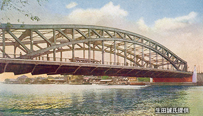 昭和初期の「千住大橋」