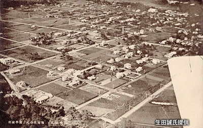 昭和初期に空撮された成城の街