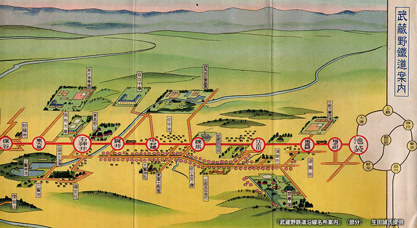 西武池袋線の前身、武蔵野鉄道の開業