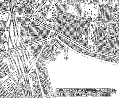 1931（昭和6）年発行の地形図
