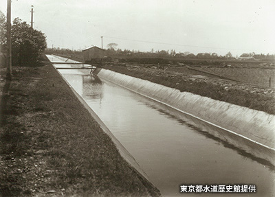 1922（大正10）年撮影の「新水路」