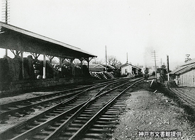 阪神間の最初の鉄道開通時に開業した「住吉駅」