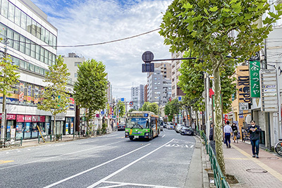 現在の「早稲田通り」