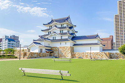 復元された「尼崎城」