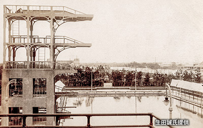 昭和前期の「隅田公園水泳場」