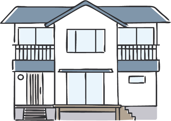 空き家のイラスト